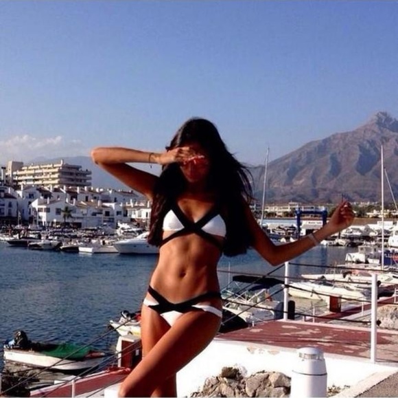 Summer SALE!!! Sexy pink and black bikini set - Picture 5 of 6